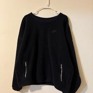 Nike Women's Black Sherpa Sweatshirt